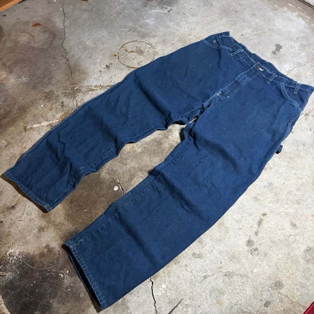 Dickies Dark Blue Denim Carpenter Jeans Size 38x30 - Picture 1 of 5